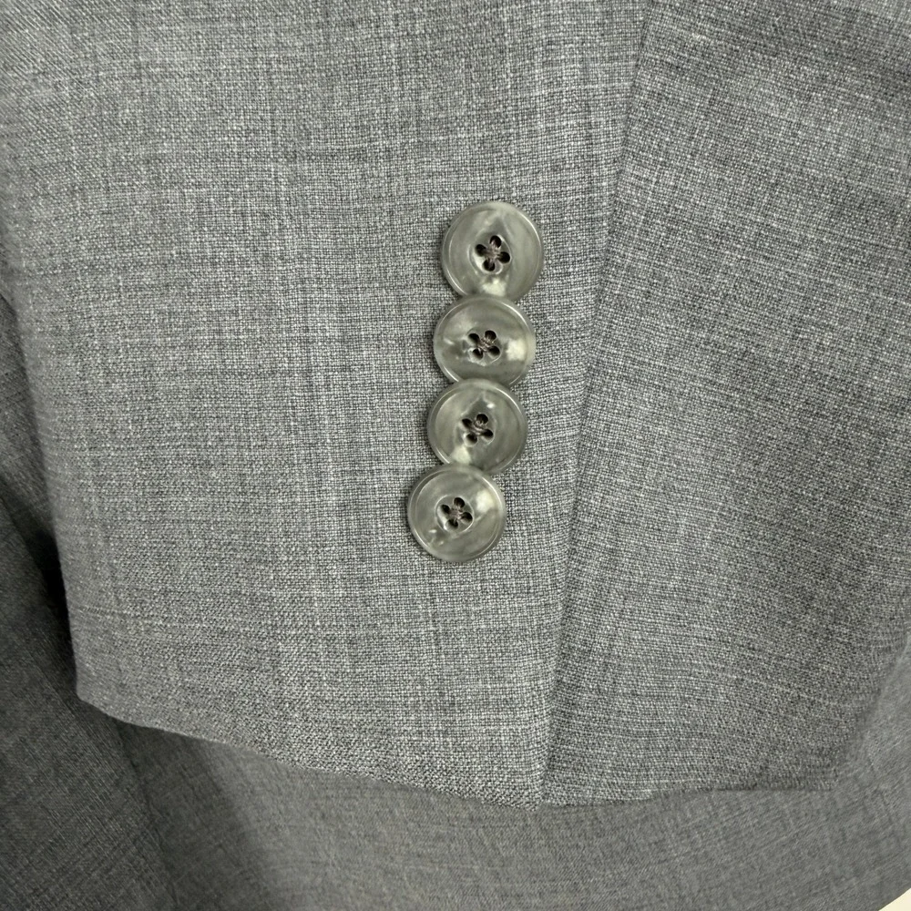 JOS A BANK 1905 52R Tailored Fit Plaid Grey‎ Wool Blend Jacket Blazer Sport Coat
